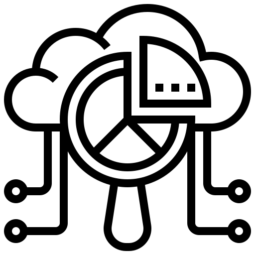 Cloud Data Analysis Icon